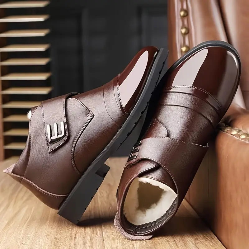 zapatos de piel de terciopelo de invierno