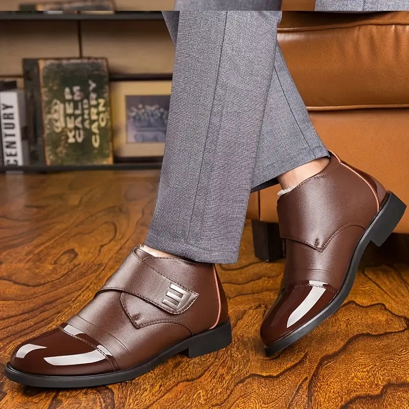 zapatos de piel de terciopelo de invierno