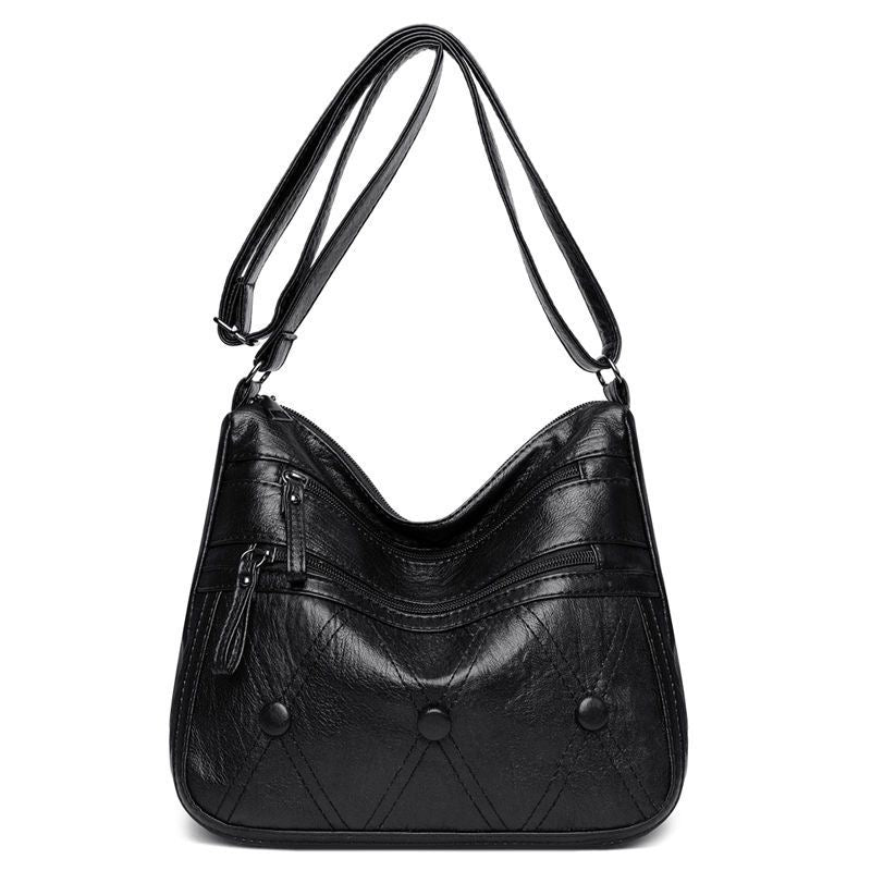 ModaEstila™ | Bolso de piel suave con botones
