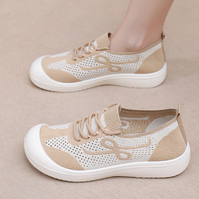 Zapatillas deportivas de malla con figura 8