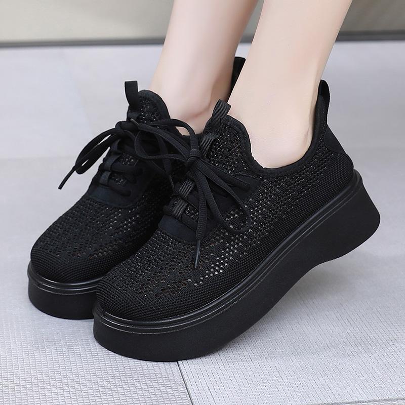 Zapatos de plataforma de malla de verano