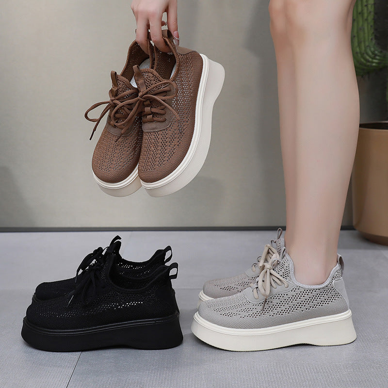 Zapatos de plataforma de malla de verano