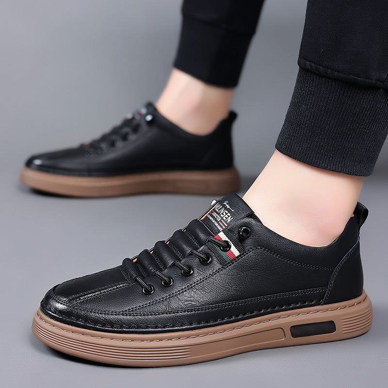 Zapatos de suela blanda de cuero para hombre