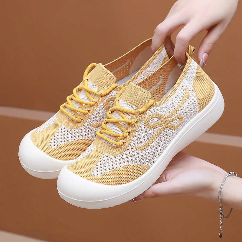 Zapatillas deportivas de malla con figura 8