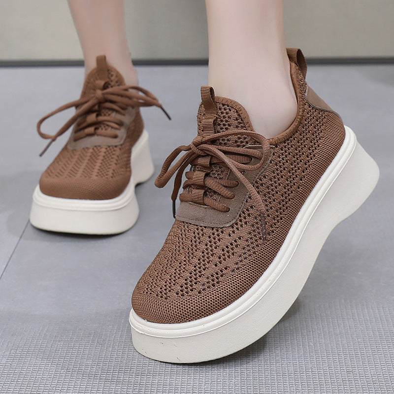 Zapatos de plataforma de malla de verano