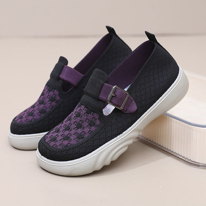 Zapatillas de tenis de suela gruesa elegantes y cómodas