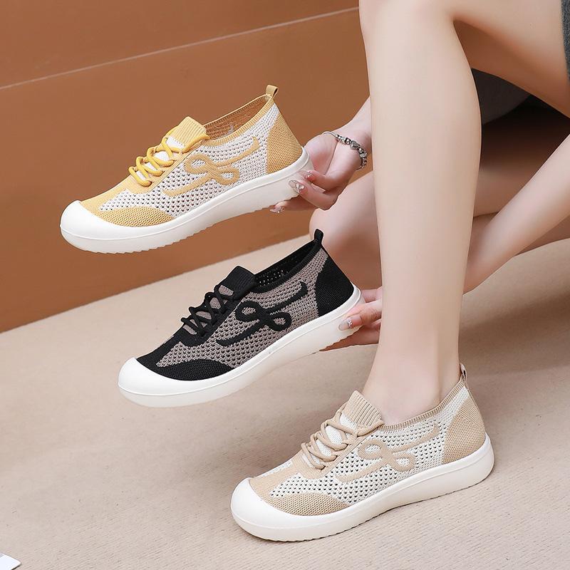 Zapatillas deportivas de malla con figura 8