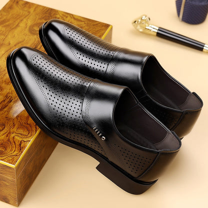 Zapatos de cuero para hombre estilo británico
