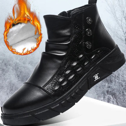 Botas martin con estampado de cocodrilo