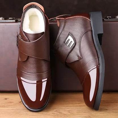 zapatos de piel de terciopelo de invierno