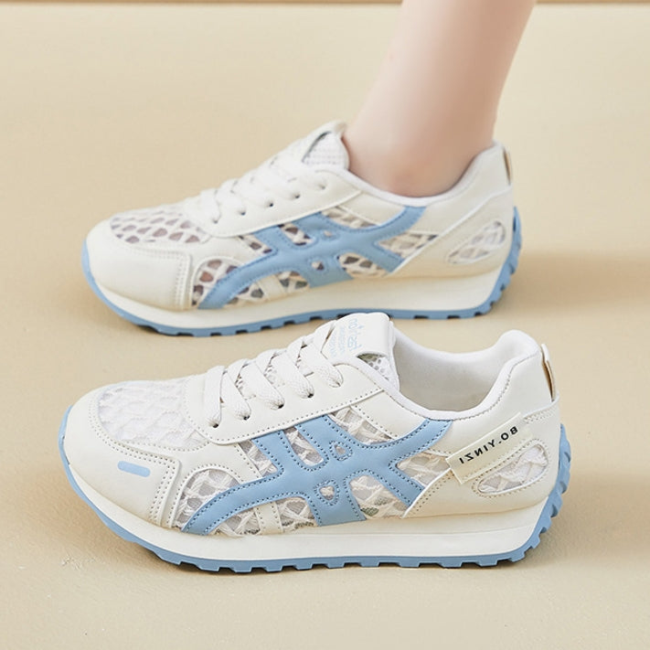 Zapatillas deportivas casuales de suela gruesa de malla (XF822)