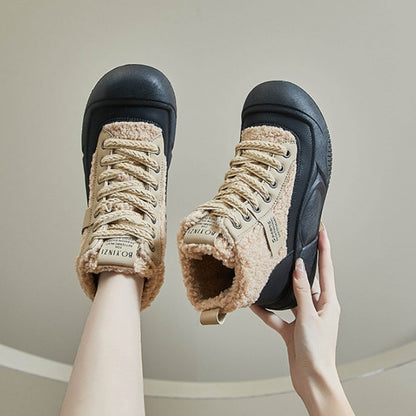 Zapatos casuales de terciopelo con suela gruesa que realzan la altura