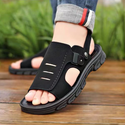 Sandalias tipo zueco con plataforma para hombre