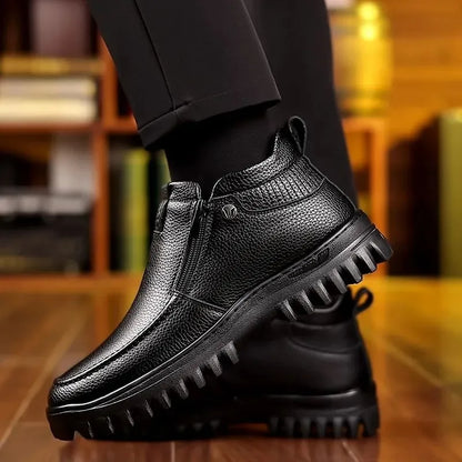 Zapatos cálidos para hombre 100% piel de vacuno