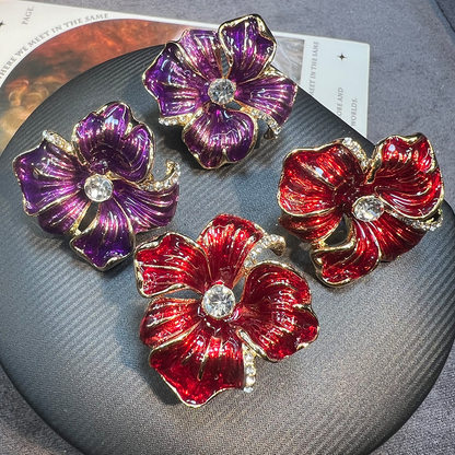 Pendientes violeta