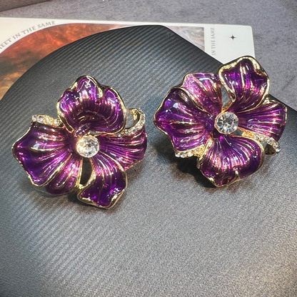 Pendientes violeta