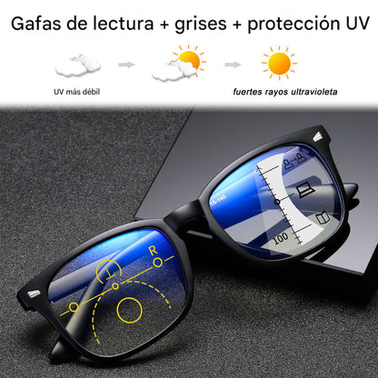 Gafas progresivas multifocales fotocromáticas ultraligeras TR90