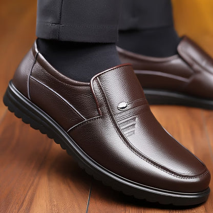Zapatos de vestir premium, diseño clásico sin cordones