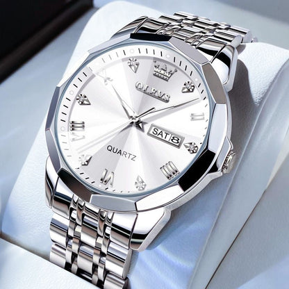 Reloj Olevs PREMIUM Diamante 3D Cuarzo Suizo