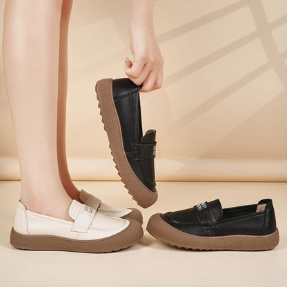 Zapatos casuales de punta redonda tipo slip-on