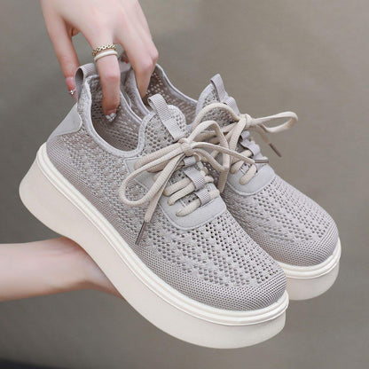 Zapatos de plataforma de malla de verano