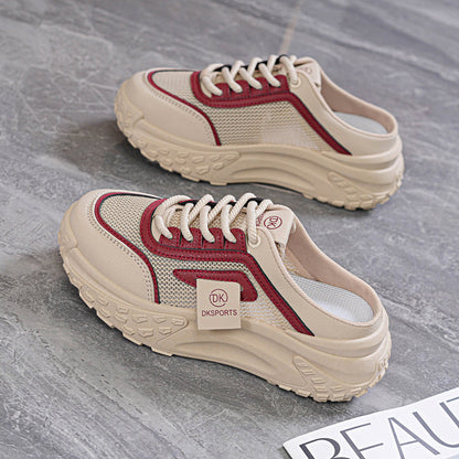 Zapatos de malla de suela gruesa 2025