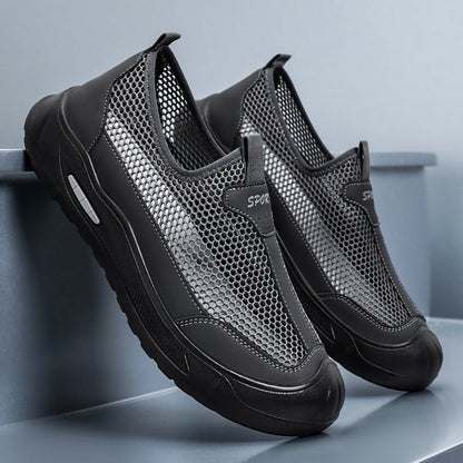 Zapatos de malla transpirables de verano para hombre.