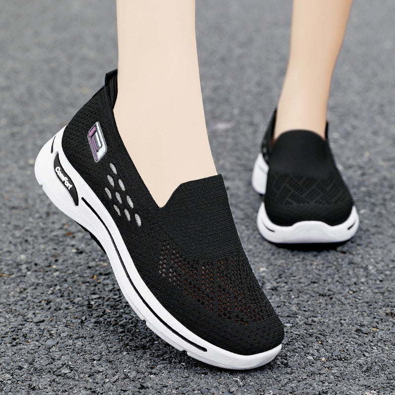 2025 nuevos zapatos de punto transpirables