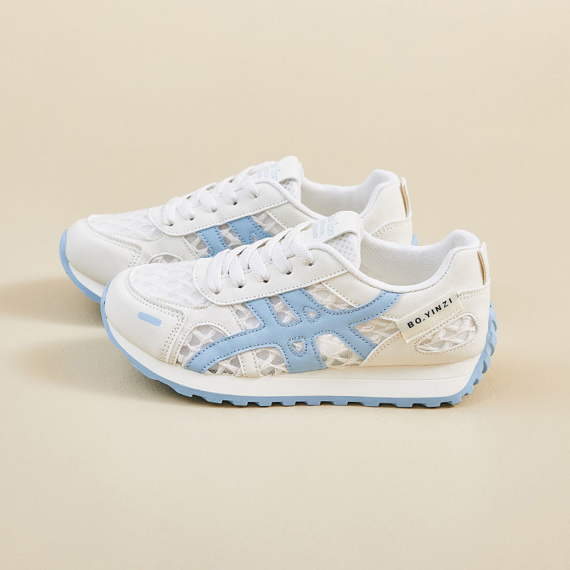 Zapatillas deportivas casuales de suela gruesa de malla (XF822)