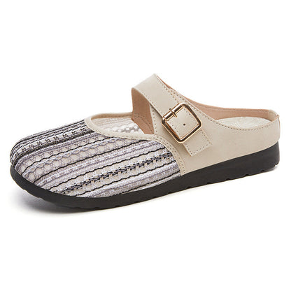Sandalias de malla sin talón
