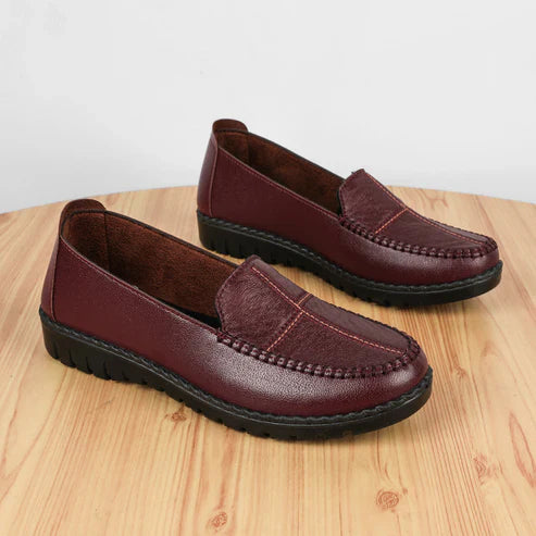 mocasines de punto de cruz