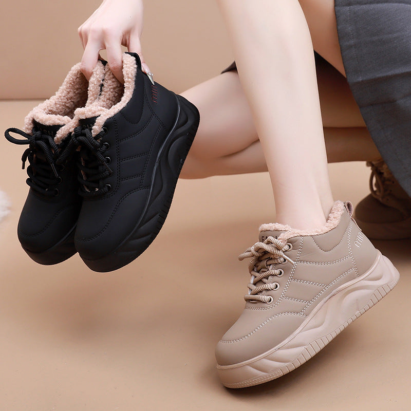 Zapatos de algodón impermeables y antideslizantes para invierno