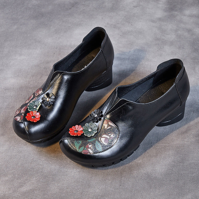 Zapatos de piel estampados