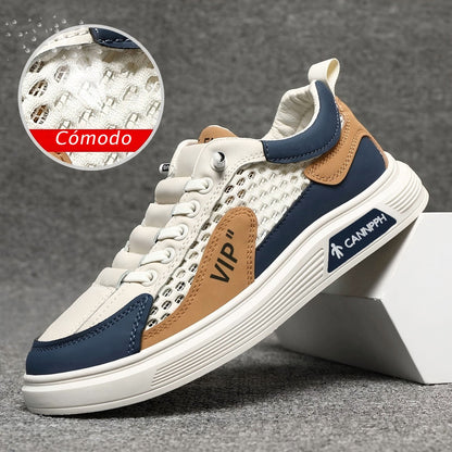Zapatos cómodos de malla transpirable para hombre