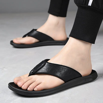 Chanclas de piel de vaca