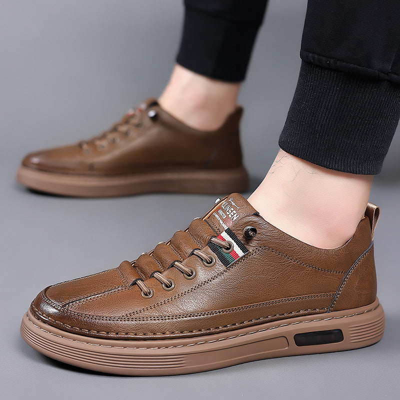 Zapatos de suela blanda de cuero para hombre