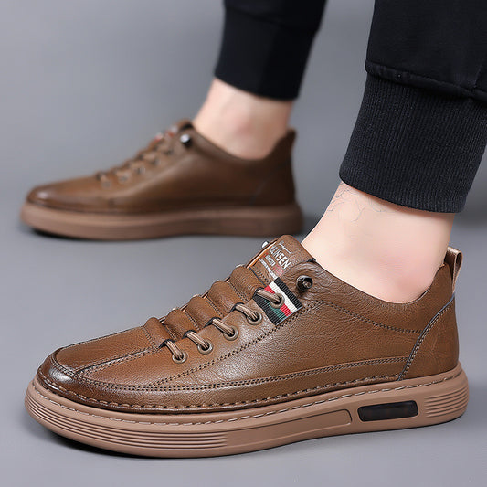 Zapatos de suela blanda de cuero para hombre
