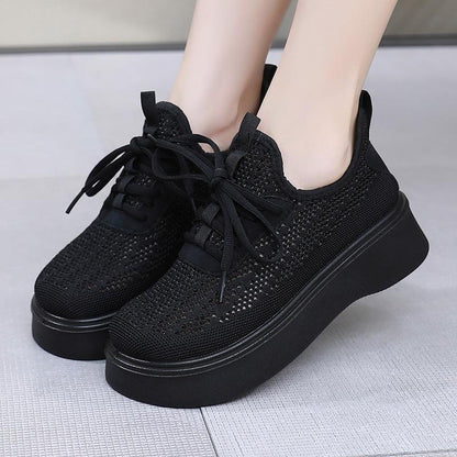 Zapatos de plataforma de malla de verano