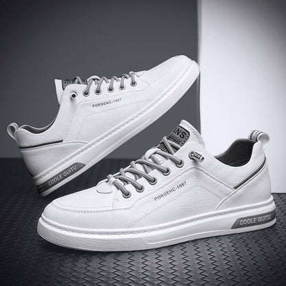Zapatillas planas blancas para hombre