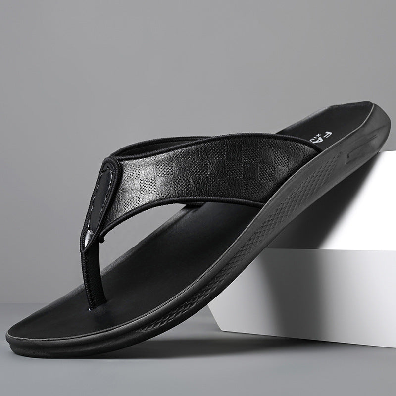 Chanclas de piel de vaca