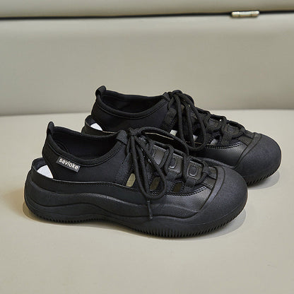 Zapatos planos huecos y transpirables