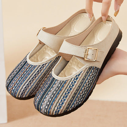 Sandalias de malla sin talón