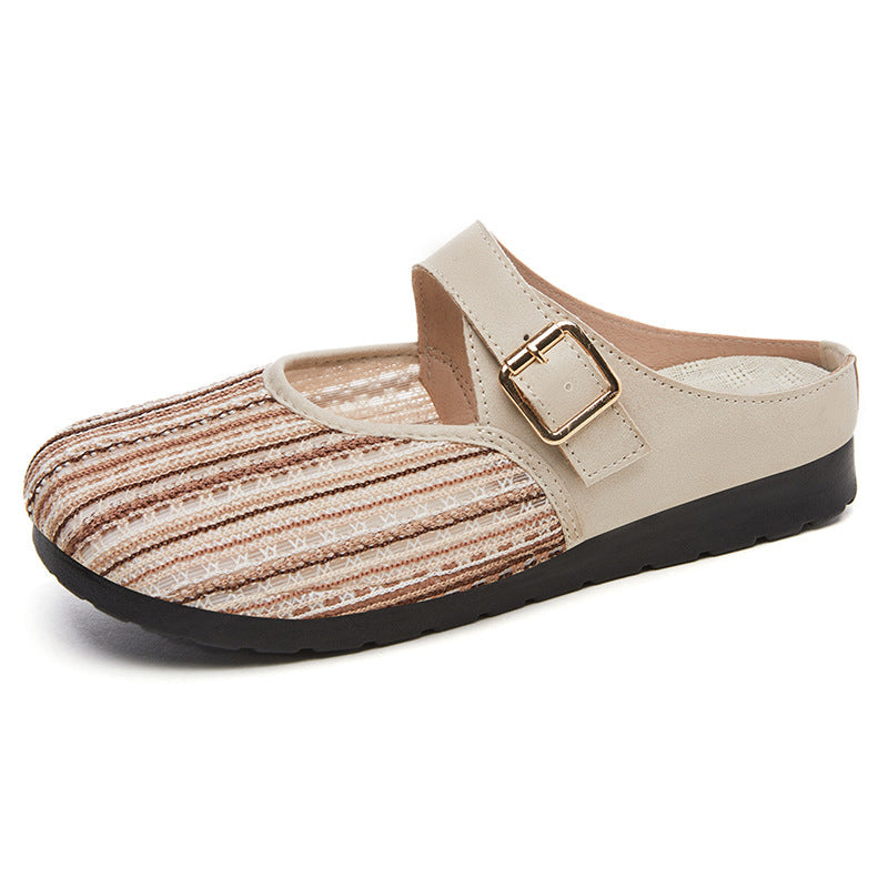 Sandalias de malla sin talón