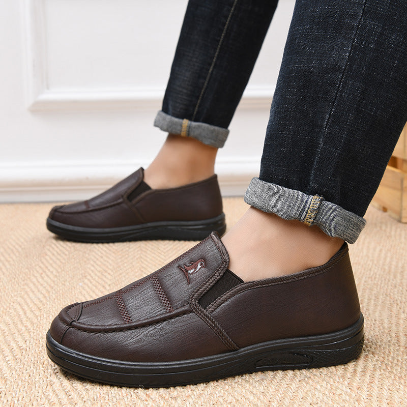 Zapatos de cuero de invierno (cuero genuino)