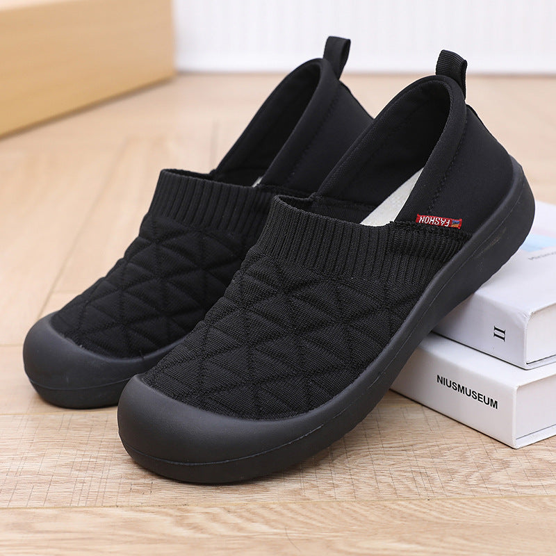 Los nuevos zapatos individuales femeninos son antideslizantes y suaves en primavera y otoño, y los zapatos perezosos son ligeros en suelas planas.