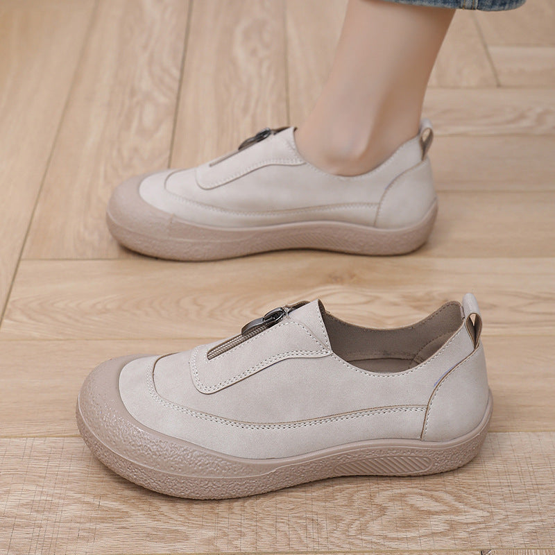 Zapatos ligeros de ante para mujer