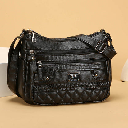 Bolso de piel suave y lavada a la moda