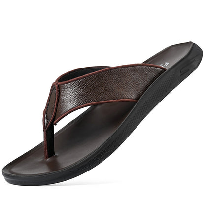 Chanclas de piel de vaca
