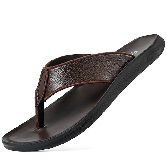 Chanclas de piel de vaca