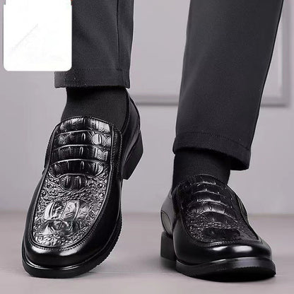🐂Cuero🐂mocasines de cocodrilo